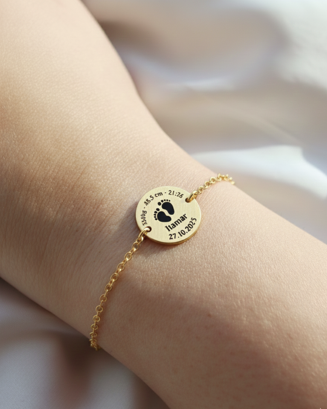 Circle Bracelet - Personalized Engraving - 925 Silver