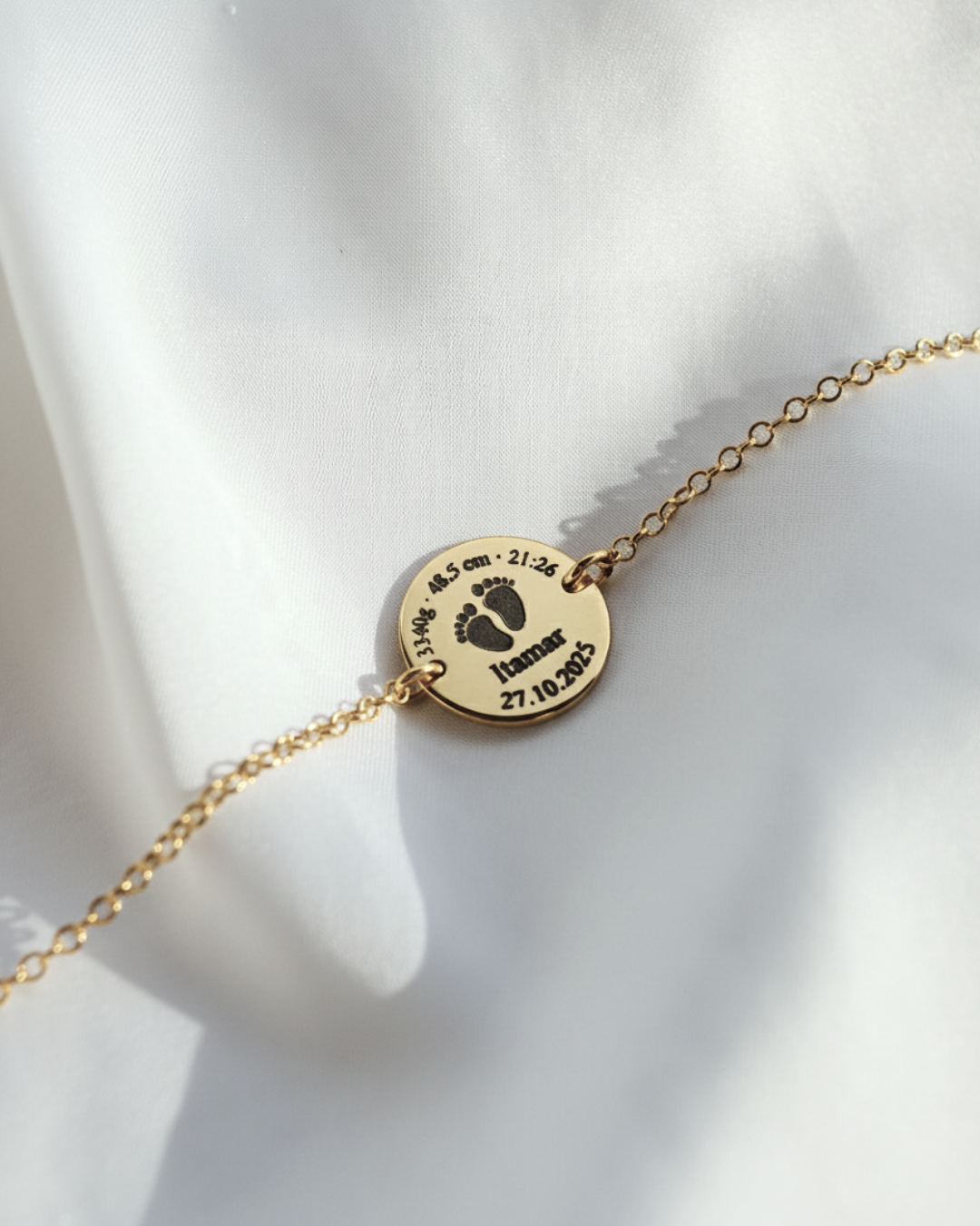 Circle Bracelet - Personalized Engraving - 925 Silver