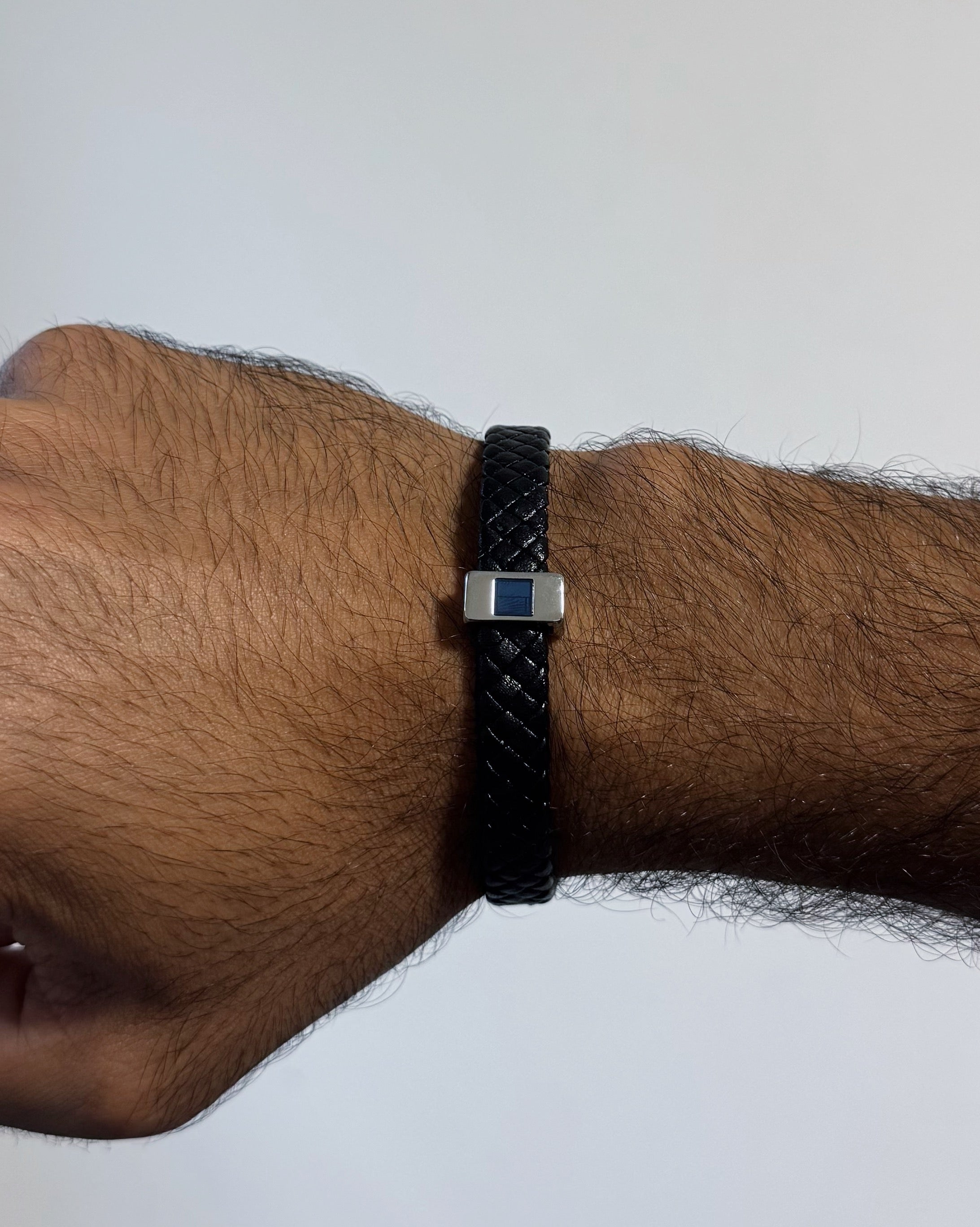 צמיד עור לגבר - ננו תנך - דגם מיכאל