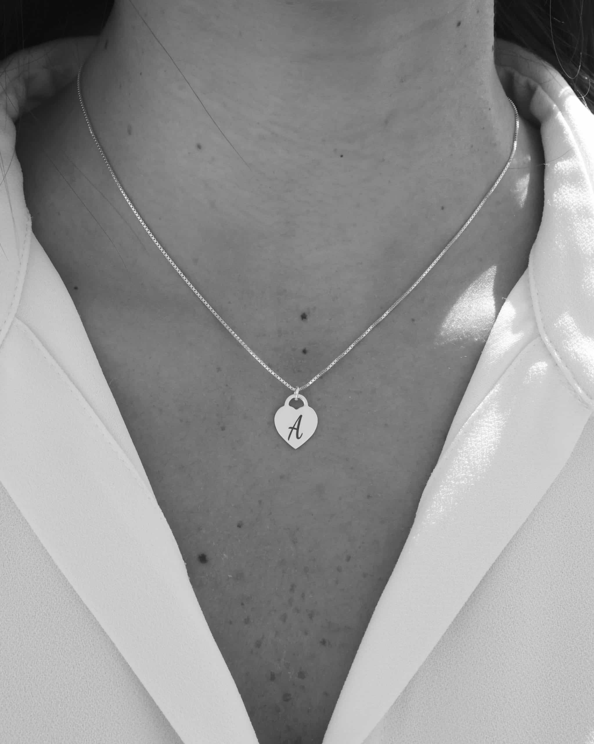 925 Silver Love Necklace - Photo Engraving