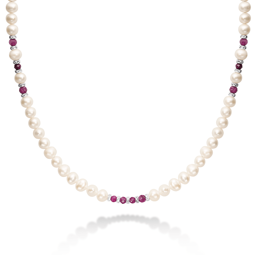 Roman necklace - ruby