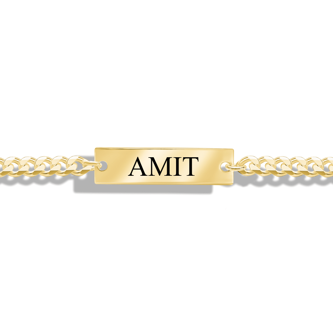 Gourmet Golden Bracelet - Personalized Engraving
