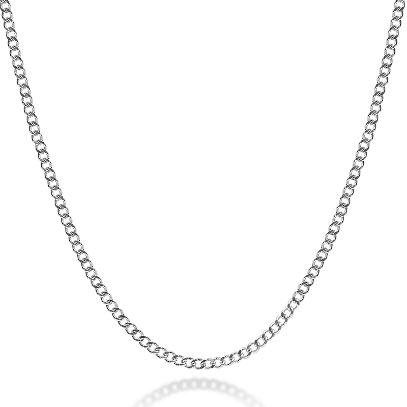 Men's Necklace - Gourmet Thin - Stainless Steel