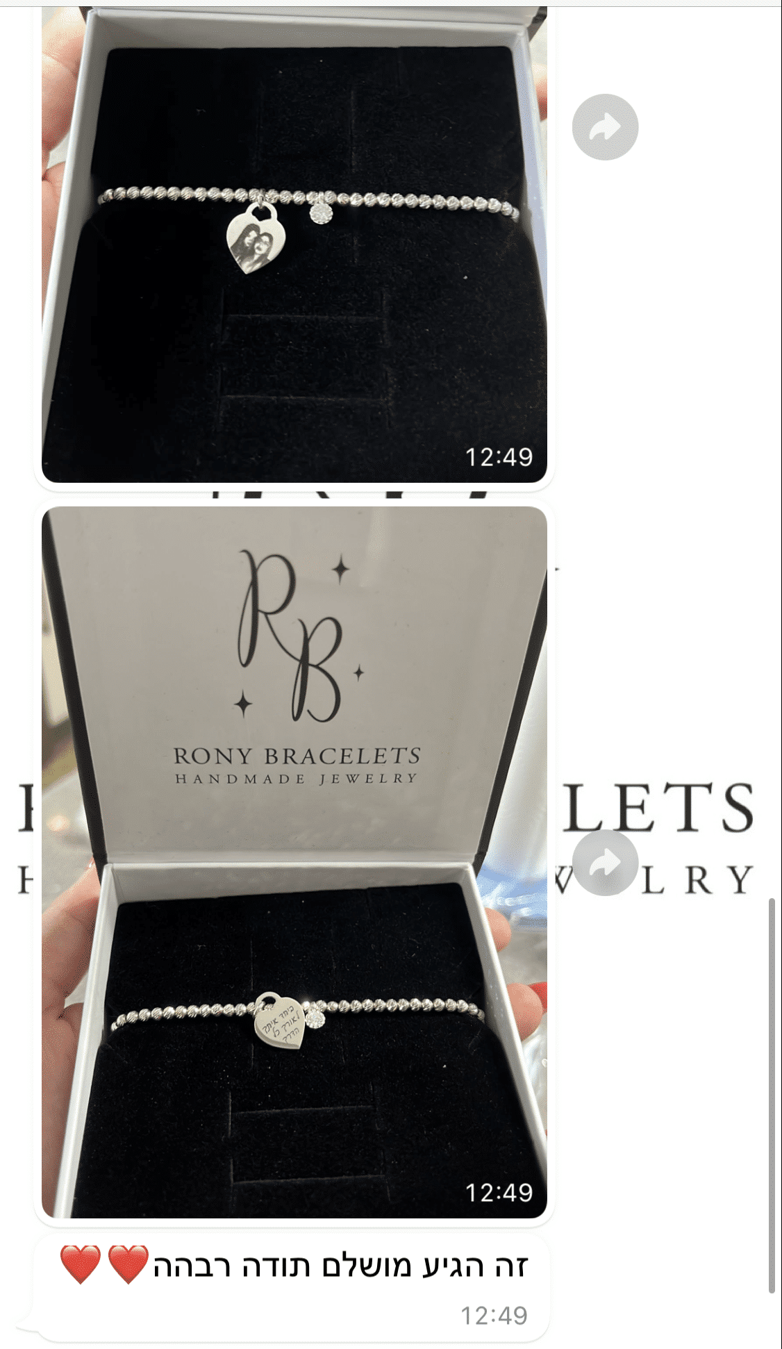 925 Silver Zircon Tennis Bracelet - Photo Engraving