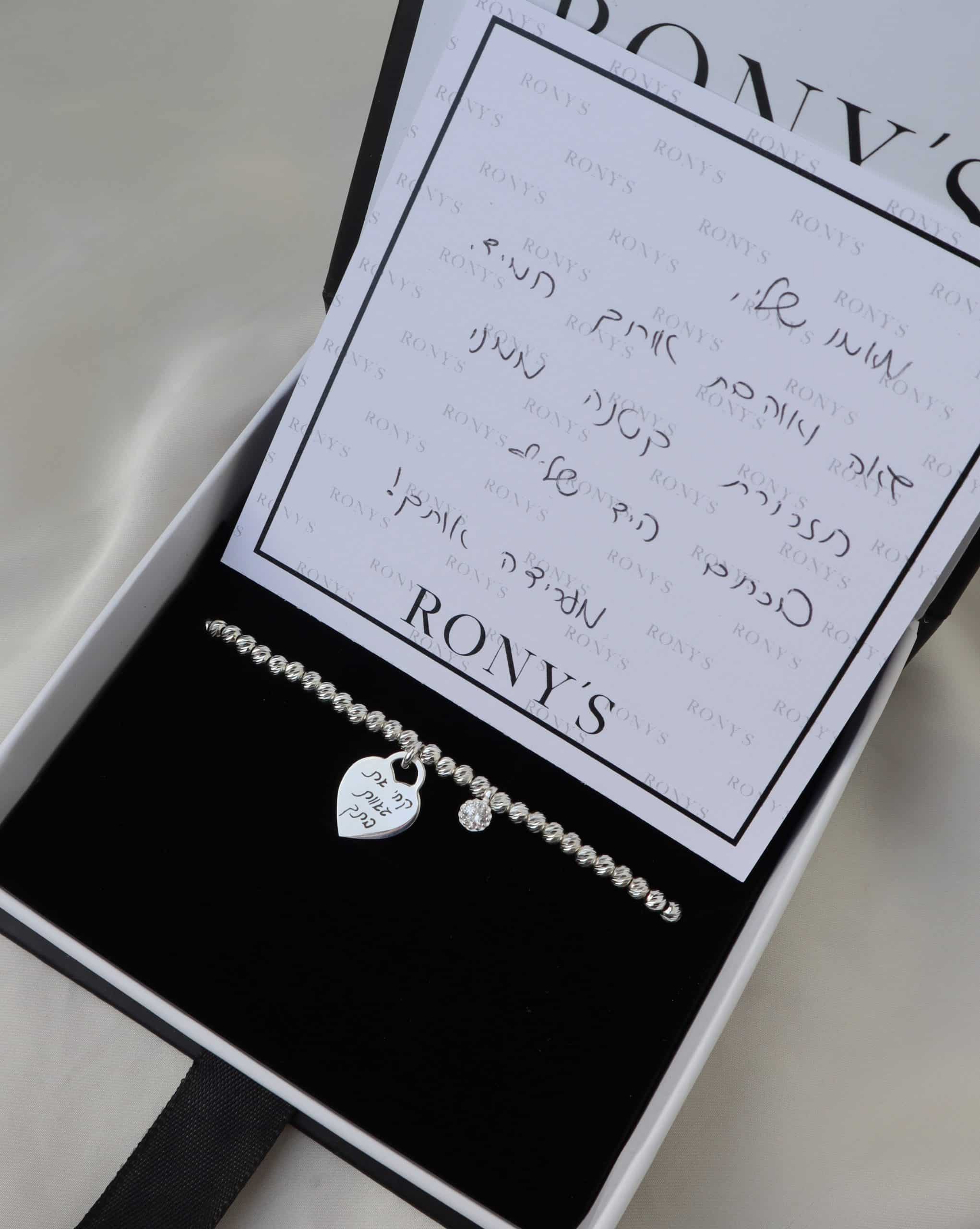 925 Silver Zircon Tennis Bracelet - Photo Engraving