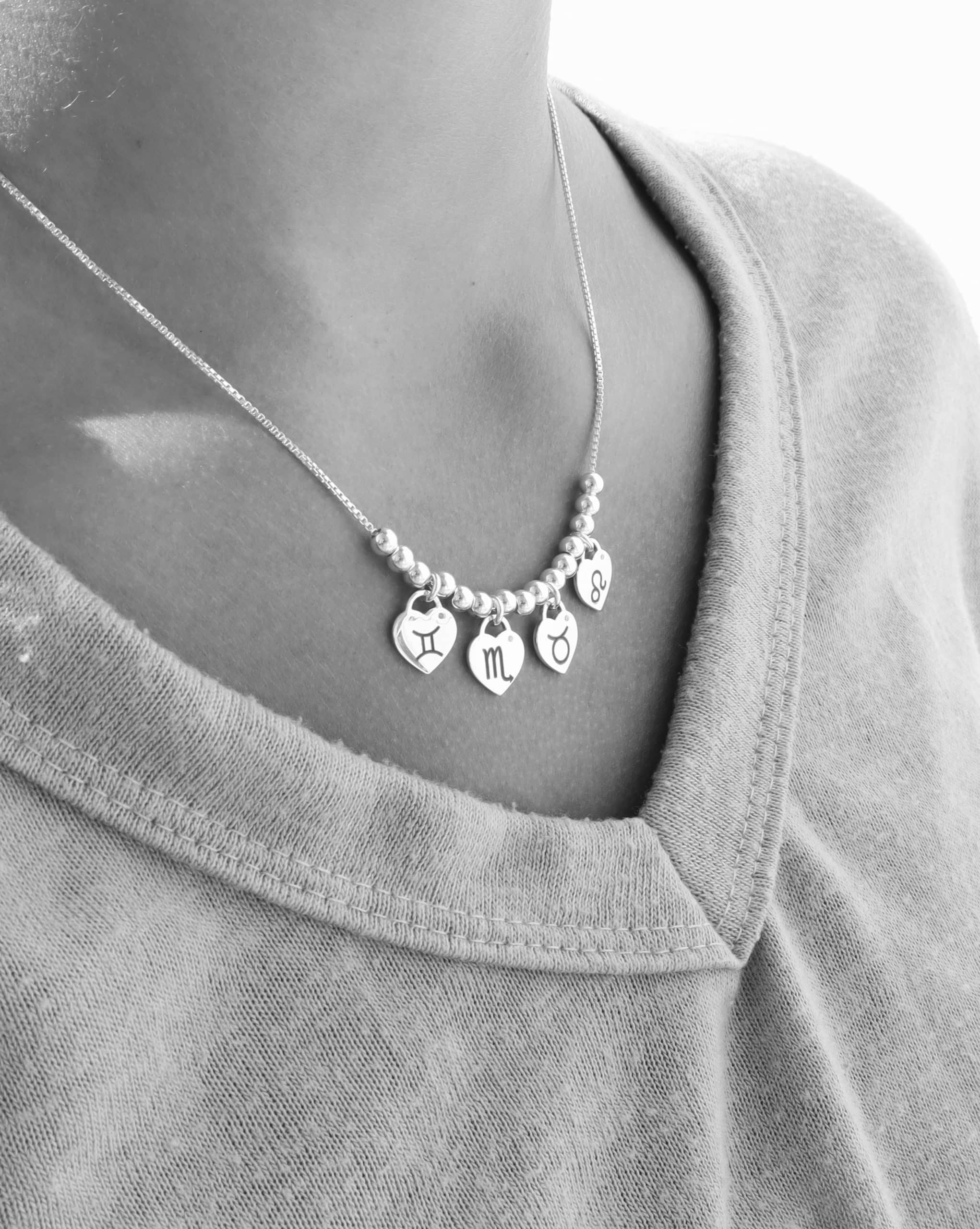 Engraved Necklace - Love Multi - 925 Silver