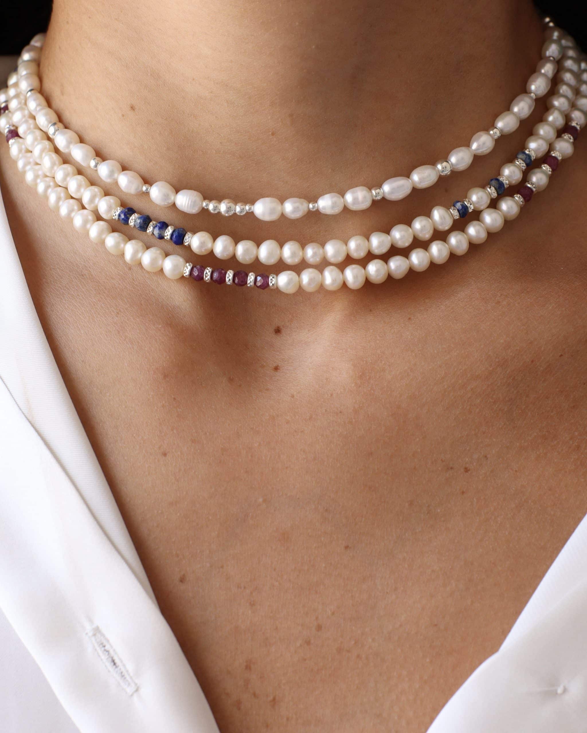 Roman necklace - ruby