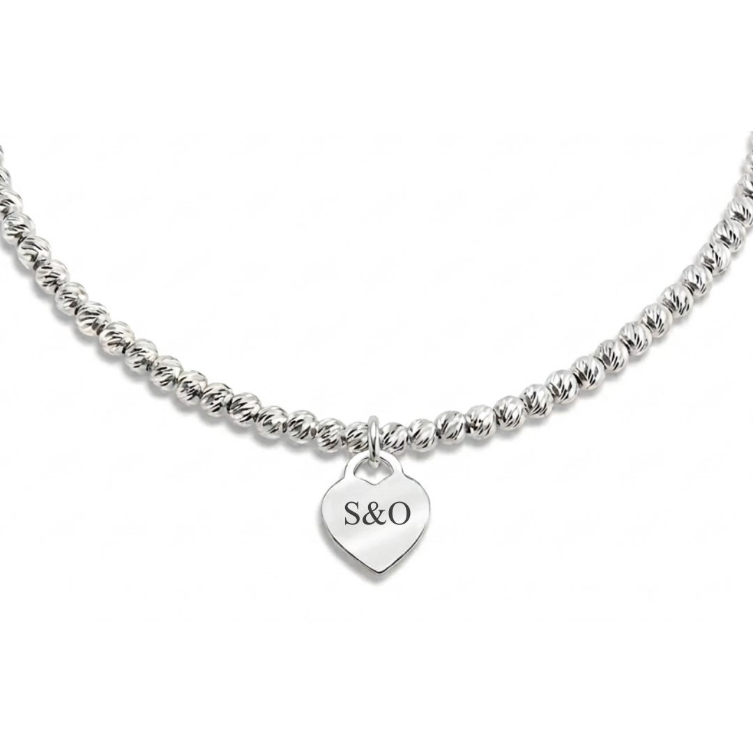 שרשרת טניס - חריטה אישית - כסף 925