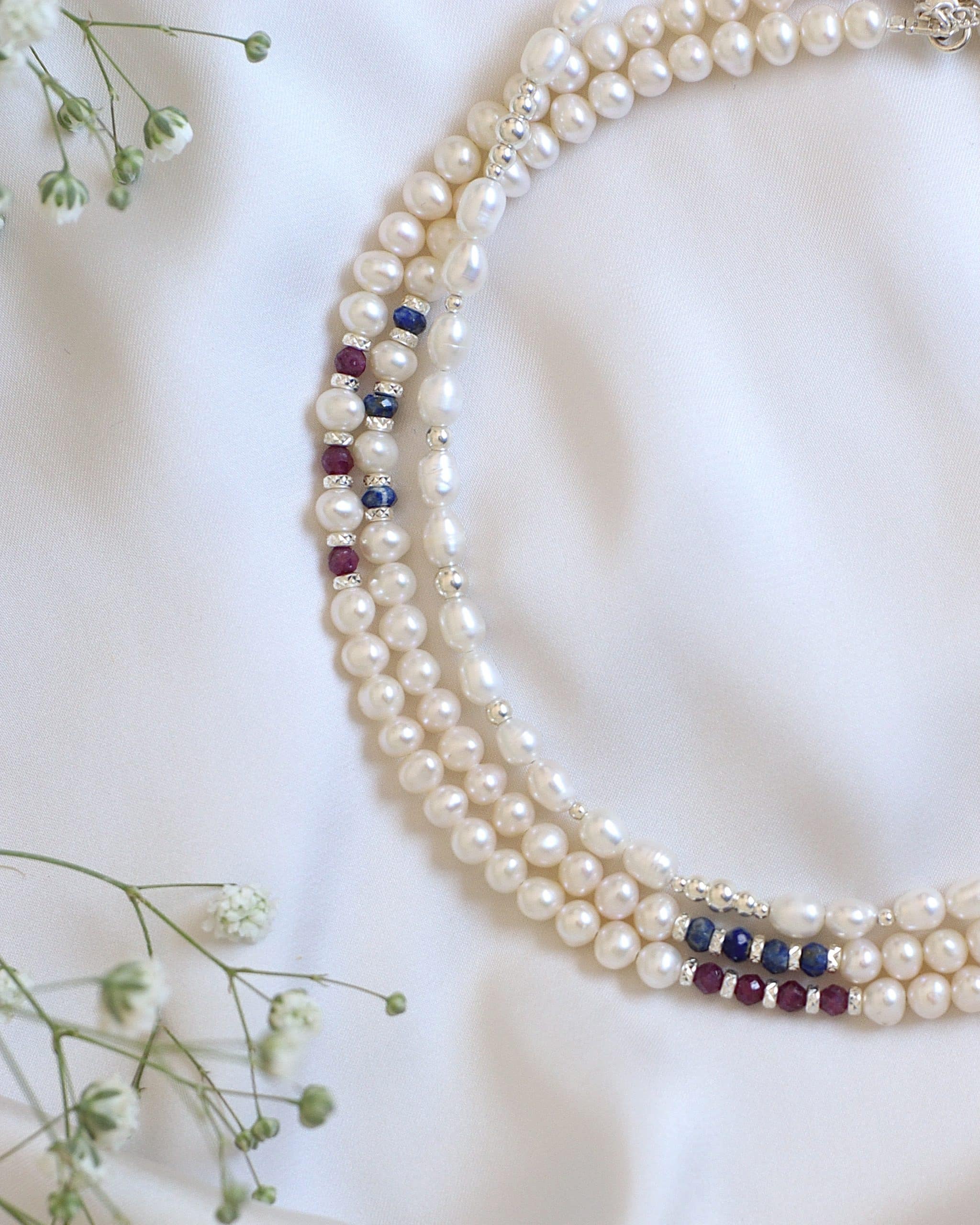 Roman necklace - ruby