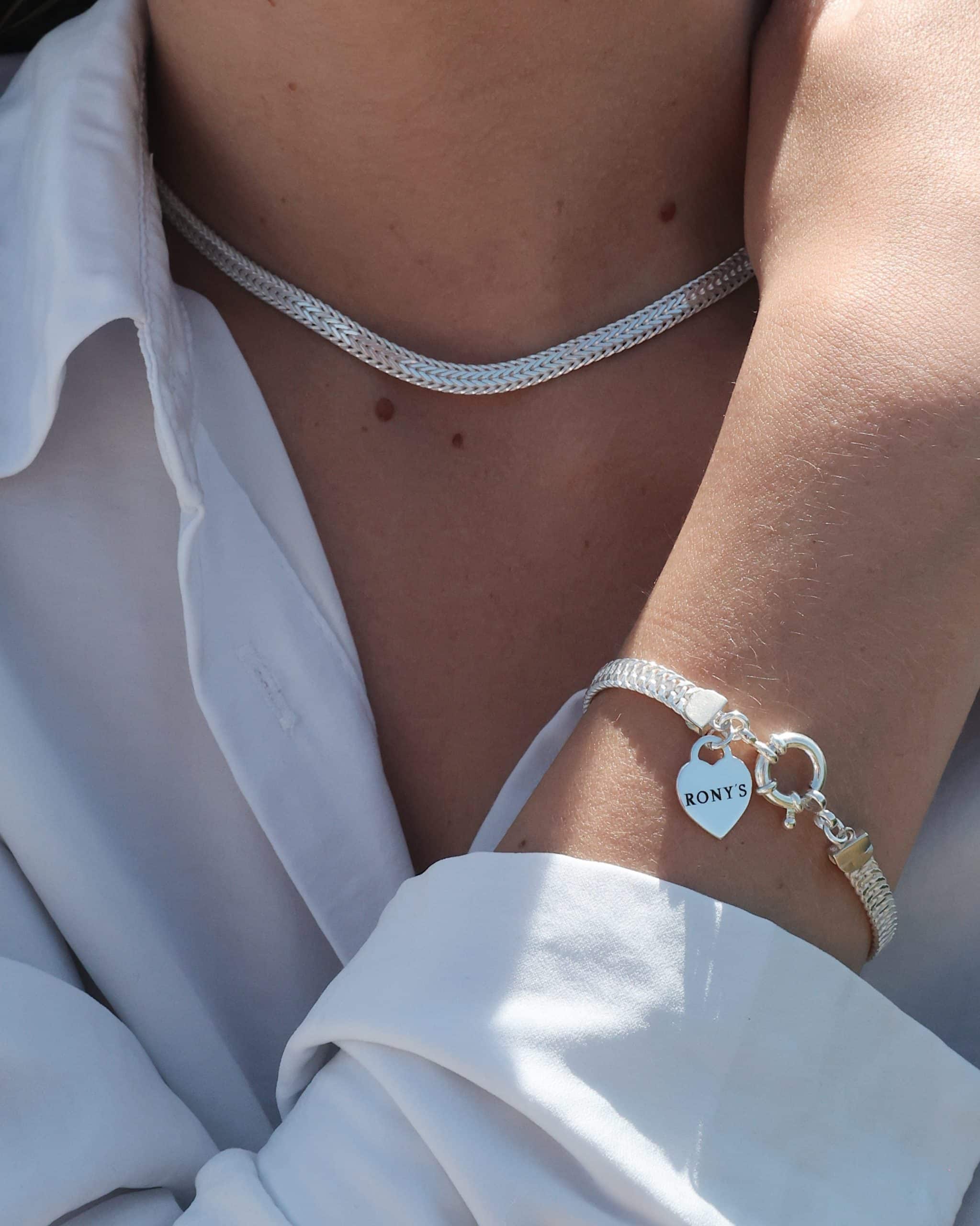 Lily Silver Bracelet 925 - Photo Engraving